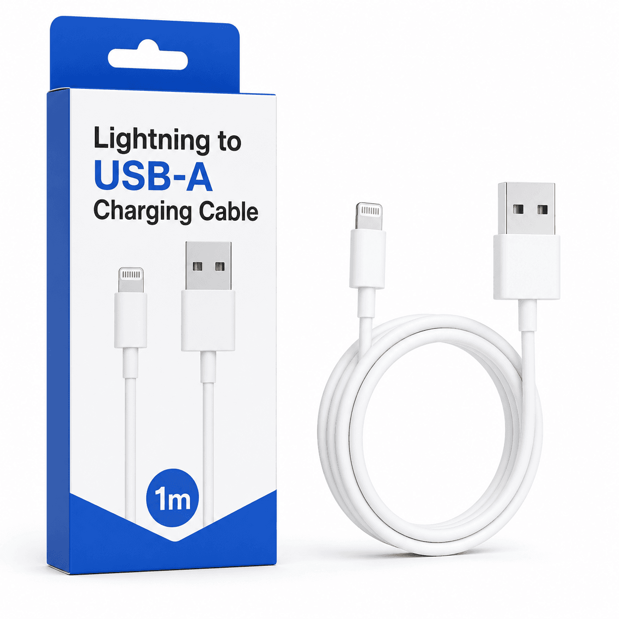 Malvy Lightning to USB-A Charging Cable 1m for iPhone product photo