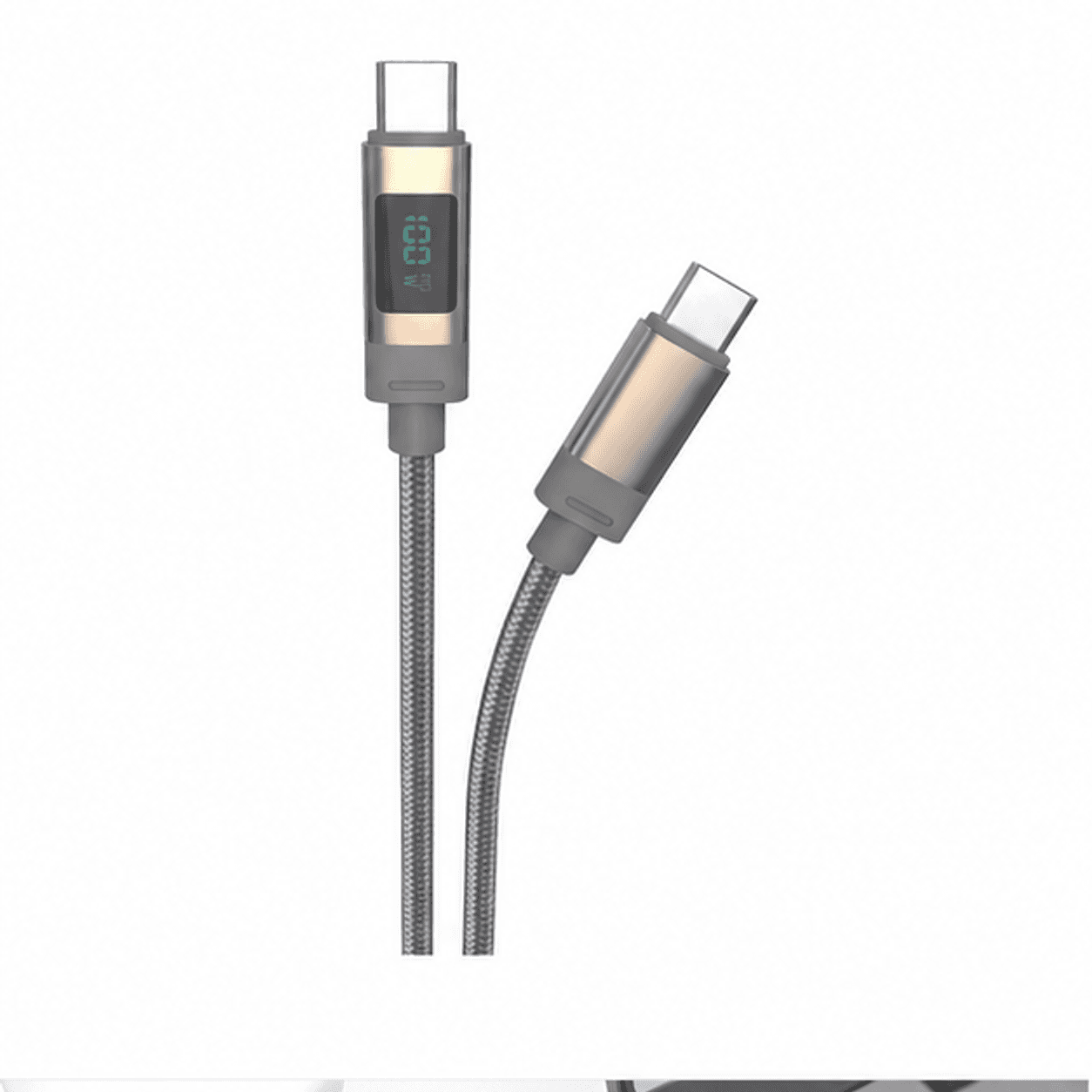 100w Type-C To Type-C Cable With Led Indicator
