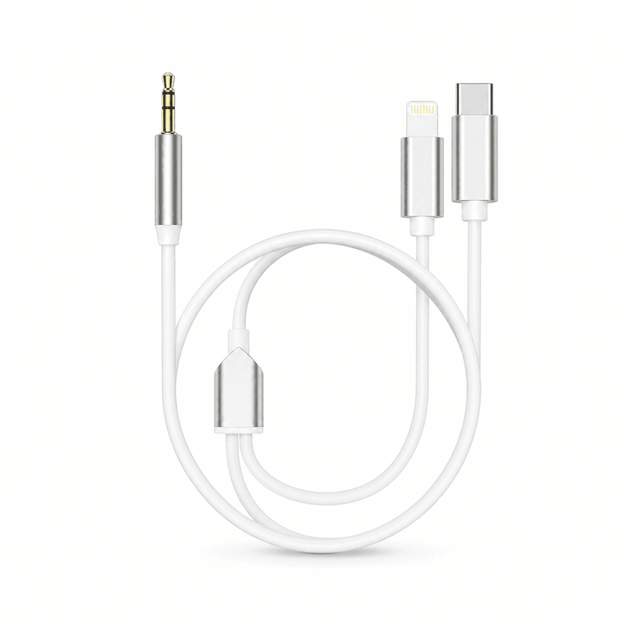 1m AUX Cable For Type-C & Apple Connectors