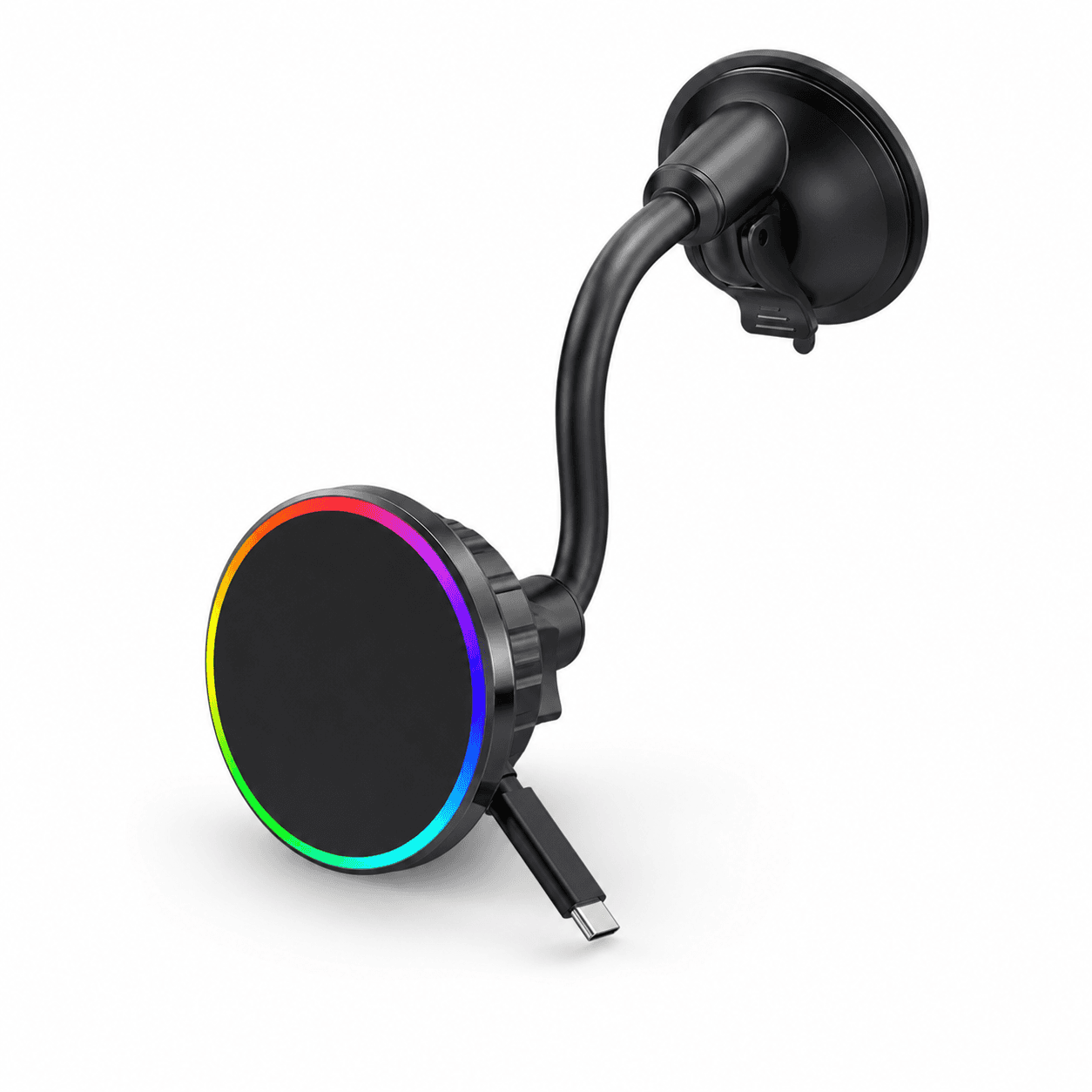 2-In-1 Wireless MagSafe Car Charger With Retractable Cable