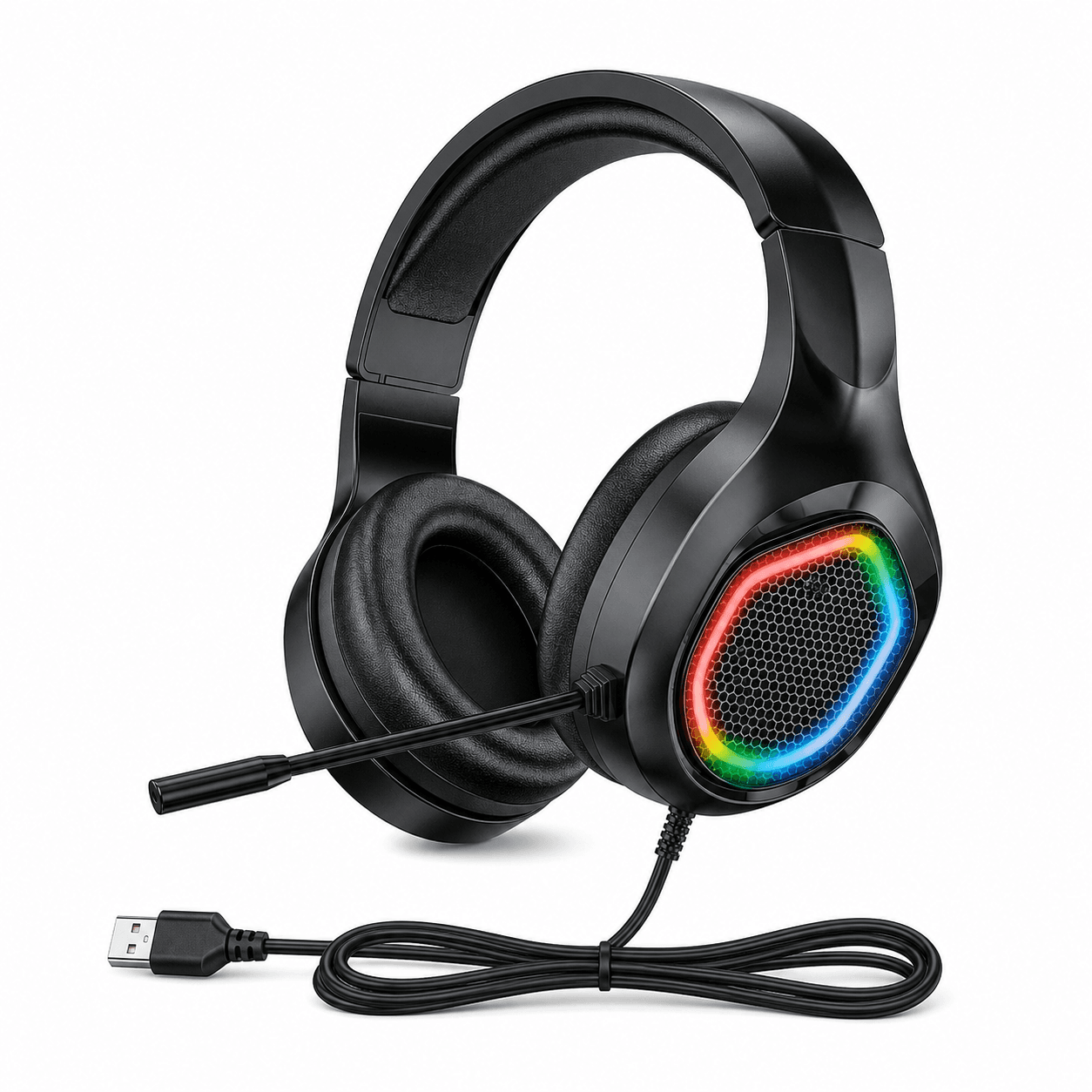 Gaming Headphones With Microphone And USB Connector
