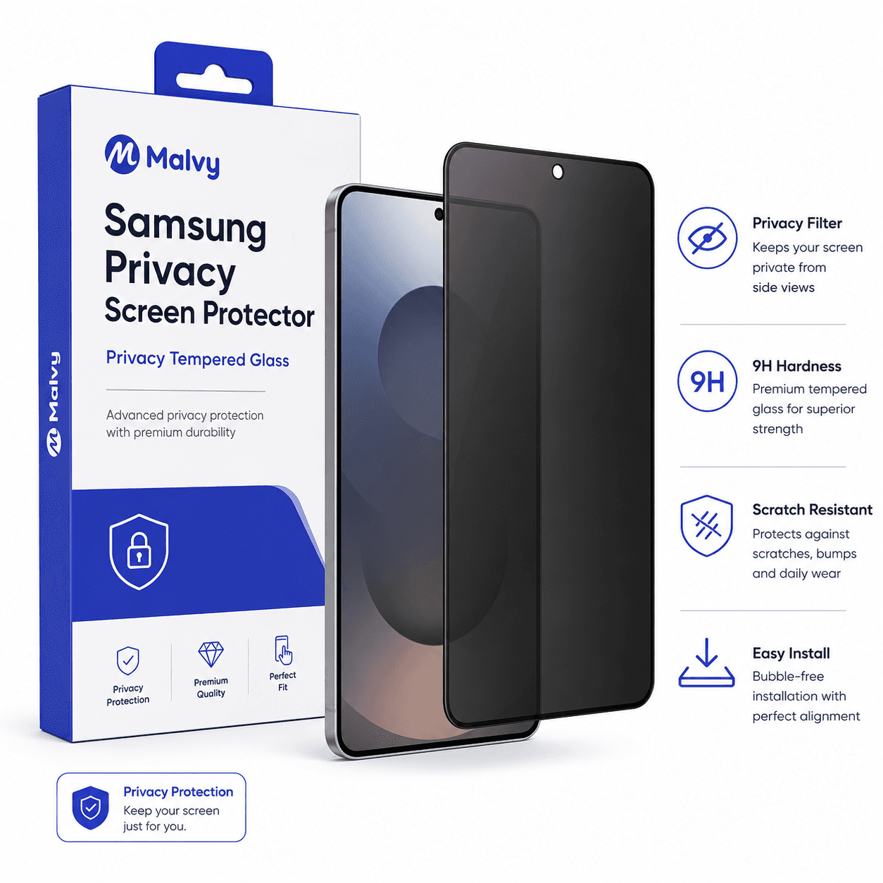 Samsung Galaxy A15 Privacy Screen Protector by Malvy