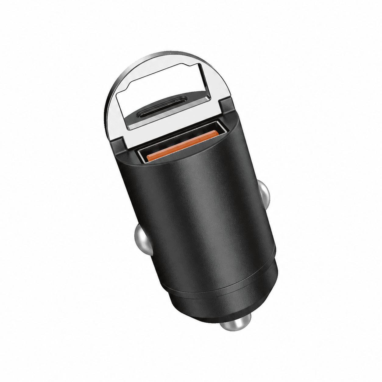 Malvy Mini Car Charger – Type-C + USB-A | 20w Fast Charging | Dual Ports product photo